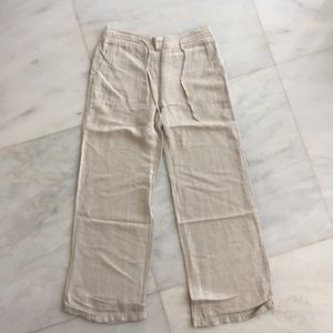 Linen pants with pockets
